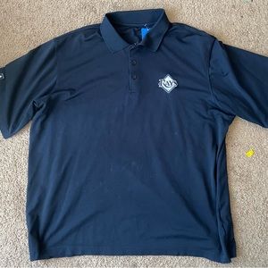 Tampa Bay Rays Polo Shirt Blue Men's Size XL